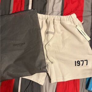 Essentials Beige 1977 Lounge Shorts